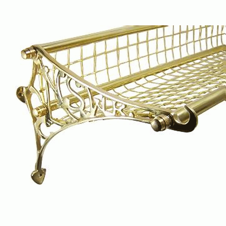 COPPER MOUNTAIN HARDWARE Solid Brass Railway Rack