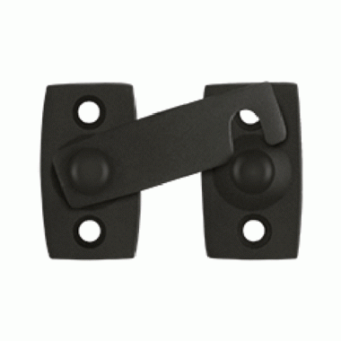 DELTANA 1 3/8 Inch Solid Brass Shutter Bar Door Latch (Oil Rubbed Bronze Finish)