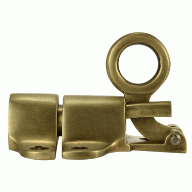 Copper Mountain Hardware Solid Brass Traditional Transom Window Latch (Antique Brass Finish)