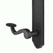 EMTEK Solid Brass Tuscany Keyed Style Multi Point Lock Trim (Flat Black Finish)