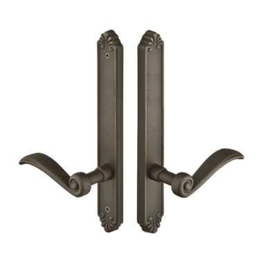 EMTEK Solid Brass Tuscany Style Dummy Pair Multi Point Lock Trim (Medium Bronze Finish)