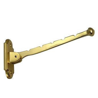 DELTANA Solid Brass Valet or Key Hook (Polished Brass Finish)