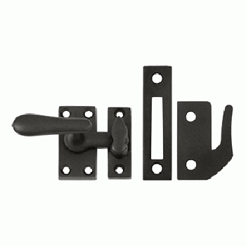 DELTANA 2 1/16 Inch Solid Brass Window Lock Casement Fastener (Oil Rubbed Bronze Finish)