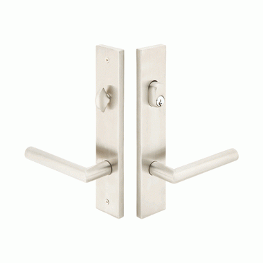 EMTEK Stainless Steel Dummy Pair Multi Point Lock Trim (Brushed Stainless Steel Finish)