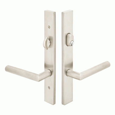 EMTEK Stainless Steel Keyed Style Multi Point Lock Trim (Brushed Stainless Steel Finish)