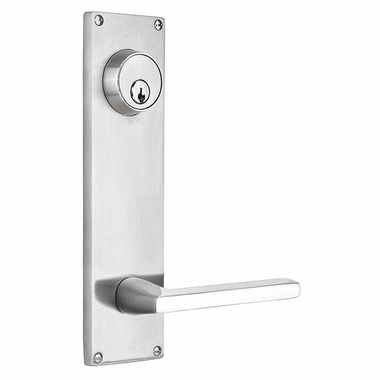 EMTEK Stainless Steel Single Keyed Style Passage Entryway Set