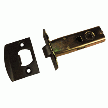 Copper Mountain Hardware Tubular Style Latch Mechanism in Oil Rubbed Bronze for Fluted Style Glass Doorknob Sets