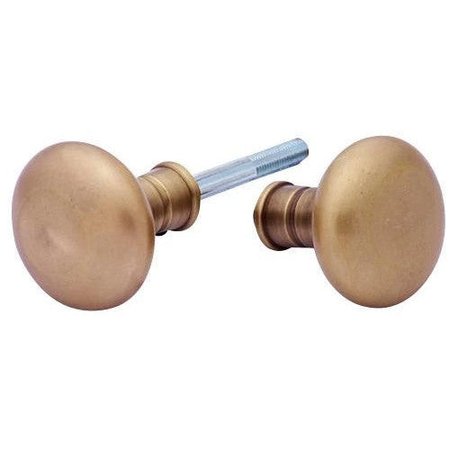 COPPER MOUNTAIN HARDWARE Solid Brass Round Spare Door Knob Set (Antique Brass)