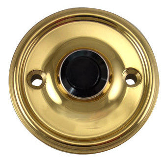 COPPER MOUNTAIN HARDWARE Solid Brass Traditional Style Doorbell (Polished Brass Finish)