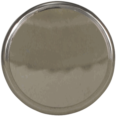 COPPER MOUNTAIN HARDWARE 1 1/2 Inch Brass Flat Top Cabinet Knob (Polished Chrome Finish)