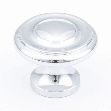 SCHAUB 1 1/4 Inch Colonial Round Knob (Polished Chrome Finish)