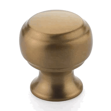 SCHAUB 1 1/8 Inch Cabriole Round Knob (Burnished Bronze Finish)