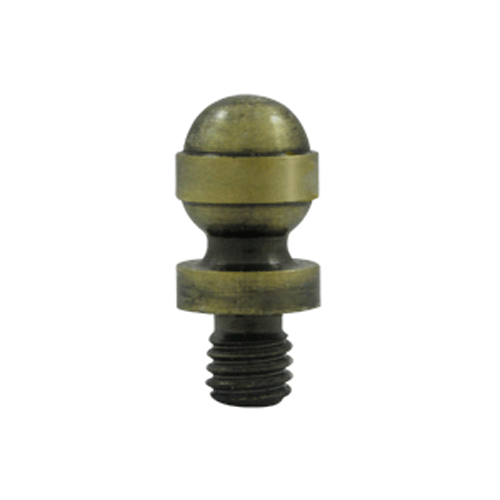 DELTANA 1/2 Inch Solid Brass Acorn Tip Cabinet Finial (Antique Brass Finish)