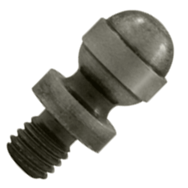 DELTANA 1/2 Inch Solid Brass Acorn Tip Cabinet Finial (Antique Nickel Finish)