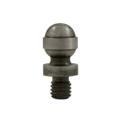 DELTANA 1/2 Inch Solid Brass Acorn Tip Cabinet Finial (Antique Nickel Finish)