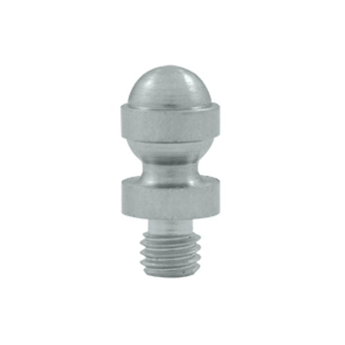 DELTANA 1/2 Inch Solid Brass Acorn Tip Cabinet Finial (Brushed Chrome Finish)