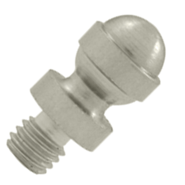 DELTANA 1/2 Inch Solid Brass Acorn Tip Cabinet Finial (Brushed Nickel Finish)