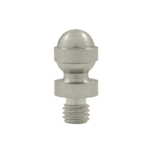 DELTANA 1/2 Inch Solid Brass Acorn Tip Cabinet Finial (Brushed Nickel Finish)