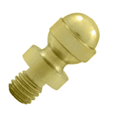 DELTANA 1/2 Inch Solid Brass Acorn Tip Cabinet Finial (Polished Brass Finish)