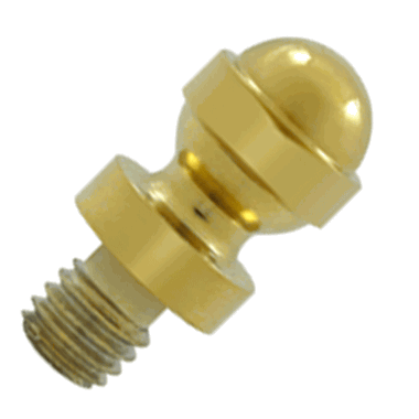 DELTANA 1/2 Inch Solid Brass Acorn Tip Cabinet Finial (PVD Finish)