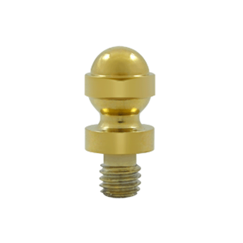 DELTANA 1/2 Inch Solid Brass Acorn Tip Cabinet Finial (PVD Finish)