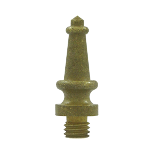 DELTANA 1 3/16 Inch Solid Brass Steeple Tip Hinge Finial (Bronze Medium Finish)