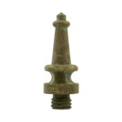 DELTANA 1 3/16 Inch Solid Brass Steeple Tip Hinge Finial (Rust Finish)