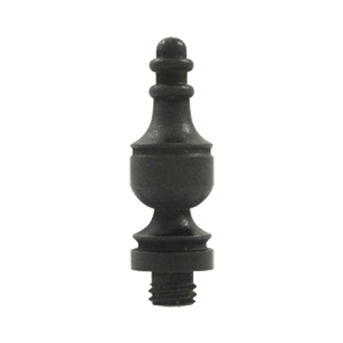 DELTANA 1 3/8 Inch Solid Brass Urn Tip Hinge Finial (Bronze Dark Finish)