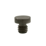 DELTANA 1/8 Inch Solid Brass Button Tip Cabinet Finial (Antique Nickel Finish)