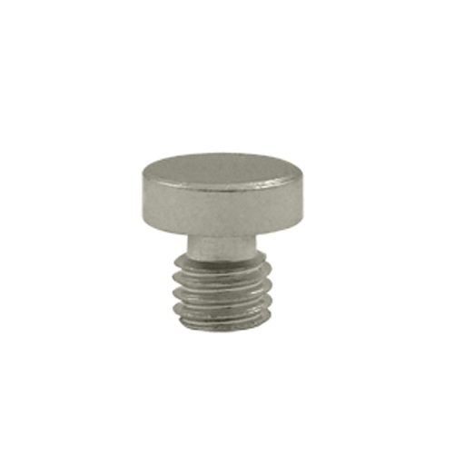 1/8 Inch Solid Brass Button Tip Cabinet Finial (Brushed Nickel Finish) DELTANA