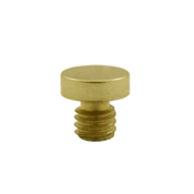 1/8 Inch Solid Brass Button Tip Cabinet Finial (Polished Brass Finish) DELTANA