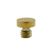 DELTANA 1/8 Inch Solid Brass Button Tip Cabinet Finial (PVD Finish)