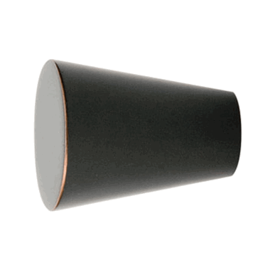 EMTEK 1 Inch Solid Brass Cone Knob (Oil Rubbed Bronze Finish)