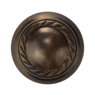 1 Inch Solid Brass Georgian Roped Round Knob Oil Rubbed Bronze Finish COPPER MOUNTAIN HARDWARE