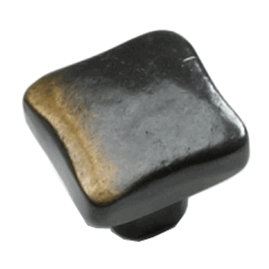 SCHAUB 1 Inch Vinci Square Cabinet Knob (Antique Bronze Finish)