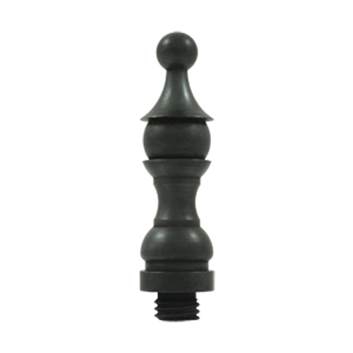 DELTANA 3 Inch Solid Brass Hinge Royal Finial (Oil Rubbed Bronze Finish)