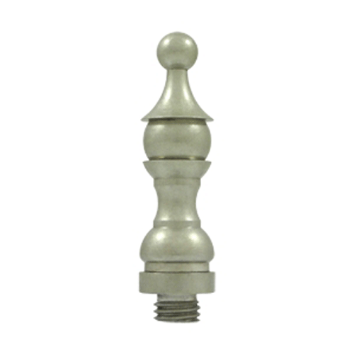 DELTANA 3 Inch Solid Brass Hinge Royal Finial (White Bronze Light Finish)