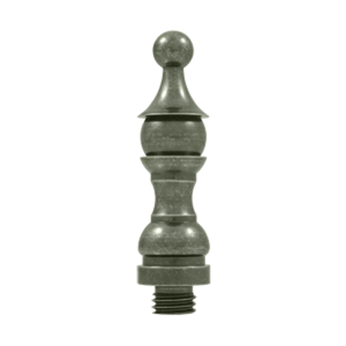 DELTANA 3 Inch Solid Brass Hinge Royal Finial (White Bronze Medium Finish)