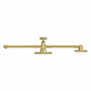 DELTANA 10 Inch Solid Brass Standard Casement Stay Adjuster (Polished Brass)