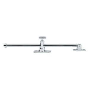 DELTANA 10 Inch Solid Brass Standard Casement Stay Adjuster (Polished Chrome Finish)