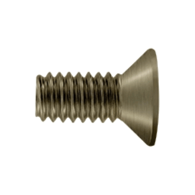 DELTANA #10 x 1/2 Inch Solid Brass Machine Screw (Antique Brass Finish)