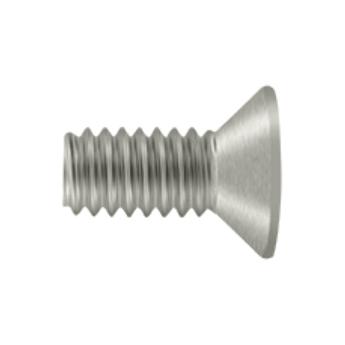 DELTANA #10 x 1/2 Inch Solid Brass Machine Screw (Brushed Nickel Finish)