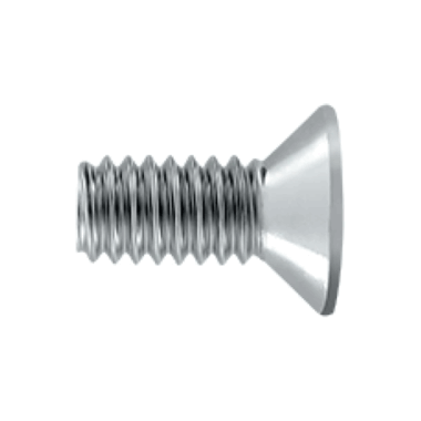 DELTANA #10 x 1/2 Inch Solid Brass Machine Screw (Polished Chrome Finish)