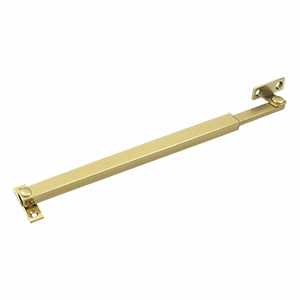 DELTANA 12 Inch Solid Brass Friction Casement Fastener (Polished Brass Finish)