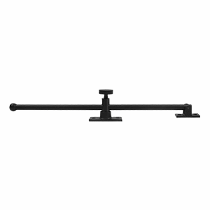 DELTANA 12 Inch Solid Brass Standard Casement Stay Adjuster (Matte Black Finish)