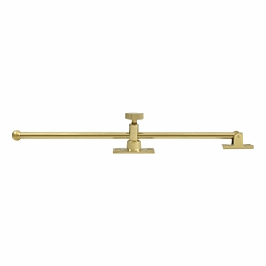 DELTANA 12 Inch Solid Brass Standard Casement Stay Adjuster (Polished Brass)