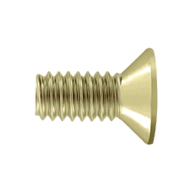 DELTANA #12 x 1/2 Inch Solid Brass Machine Screw (Polished Brass Finish)