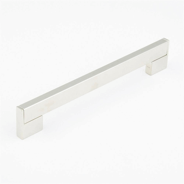 SCHAUB 13 1/8 Inch (12 1/2 Inch c-c) Classico Smooth Cabinet Pull (Brushed Nickel Finish)