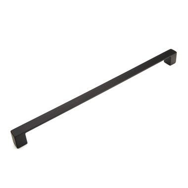 SCHAUB 13 1/8 Inch (12 1/2 Inch c-c) Classico Smooth Cabinet Pull (Matte Black Finish)