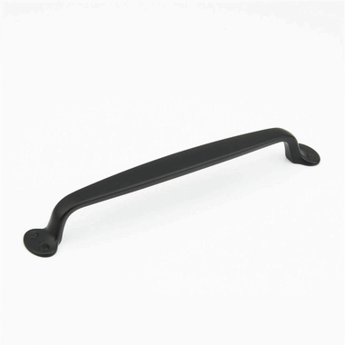 SCHAUB 14 1/4 Inch (12 Inch c-c) Country Style Pull (Matte Black Finish)